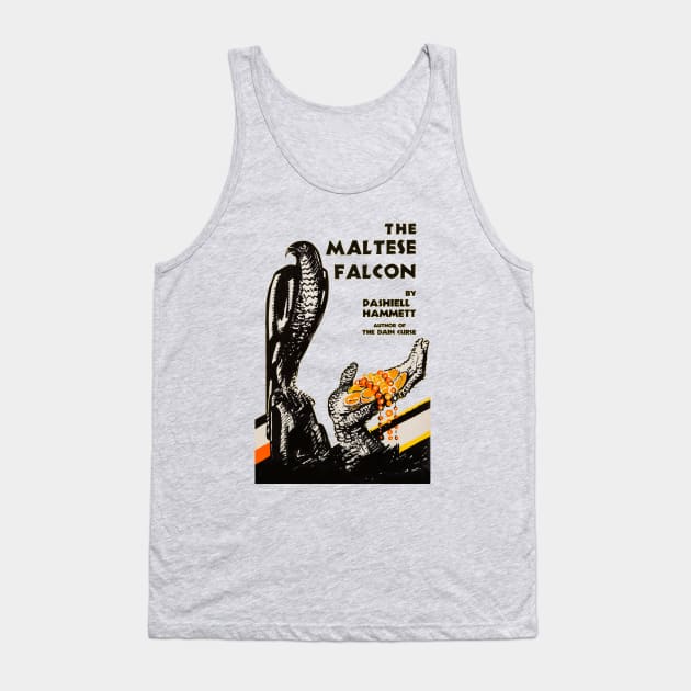 The Maltese Falcon Novel Cover Tank Top by MovieFunTime